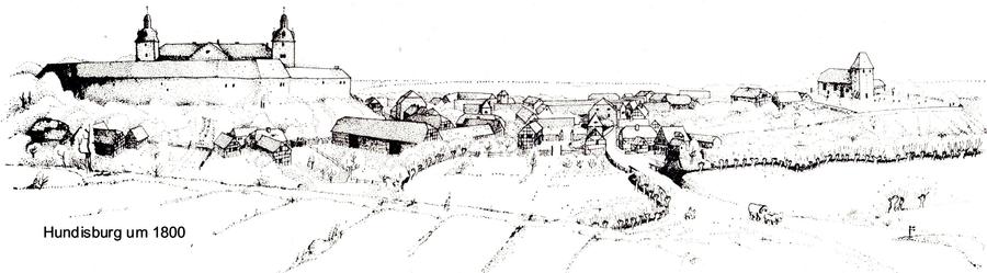 Hundisburg um 1800