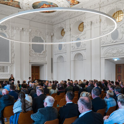 Der Hauptsaal des Schlosses war beim Jahresempfang gut ausgefüllt.